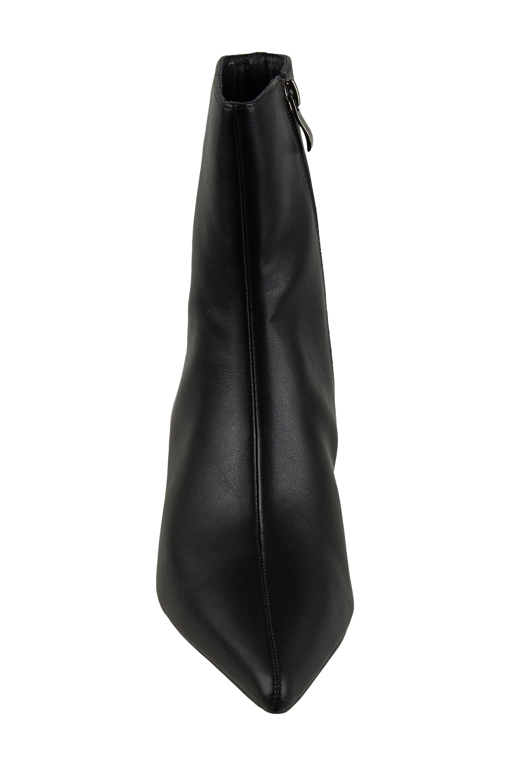 Product shot of the Luca Kitten Heel Ankle Boot in colour Black (Black), detail