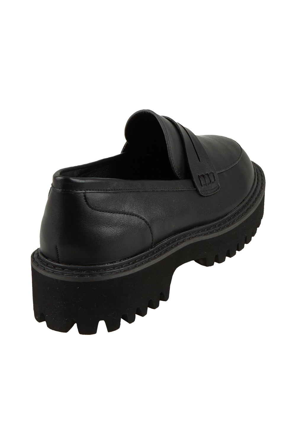 Product shot of the Neon Loafer in colour Black (Black), from the back