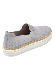 Product shot of the Queen Stretch Flat in colour Grey (Grey), from the back