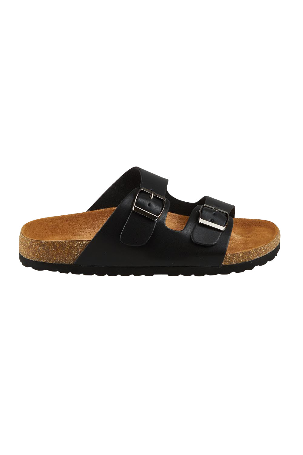 Product shot of the Xylo Slide in colour Black (Black), from the front