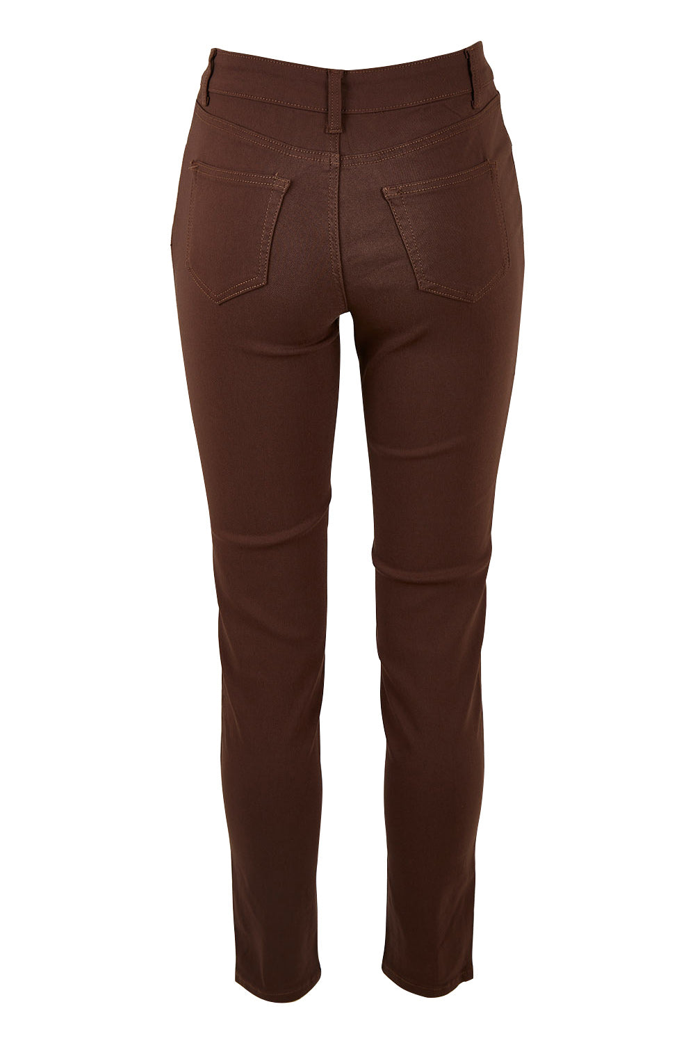 Product shot of the Raven Skinny in colour Chocolate, from the back