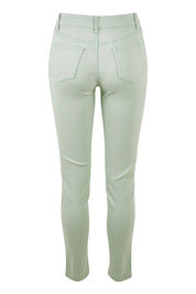 Product shot of the Raven Skinny in colour Green (Green), from the back