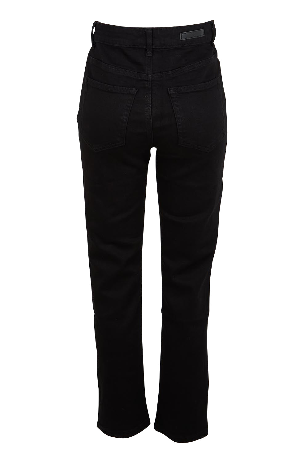Ava High-Waisted Straight Leg Jean - Black