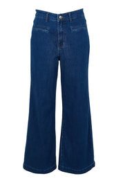 Preloved Hayley High-Waisted Wide Leg Jean - Darkdenim