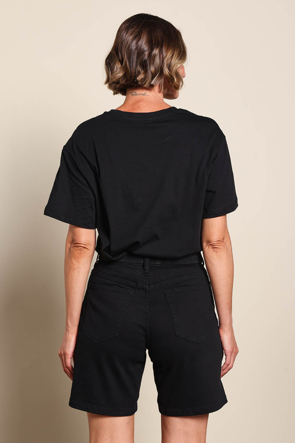 Kate High-Waisted Shorts - Black