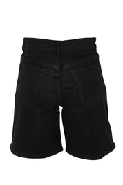 Product shot of the Kate Highin colourWaisted Shorts - Black (Black), from the back