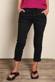 Robin Drawstring Pull On Pant - Black
