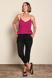 Robin Drawstring Pull On Pant - Black