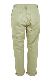Product shot of the Robin Drawstring Pull On Pant in colour Khaki (Green), from the back