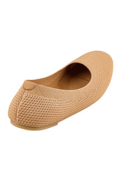 Eva Knit Ballet Flat - Tan