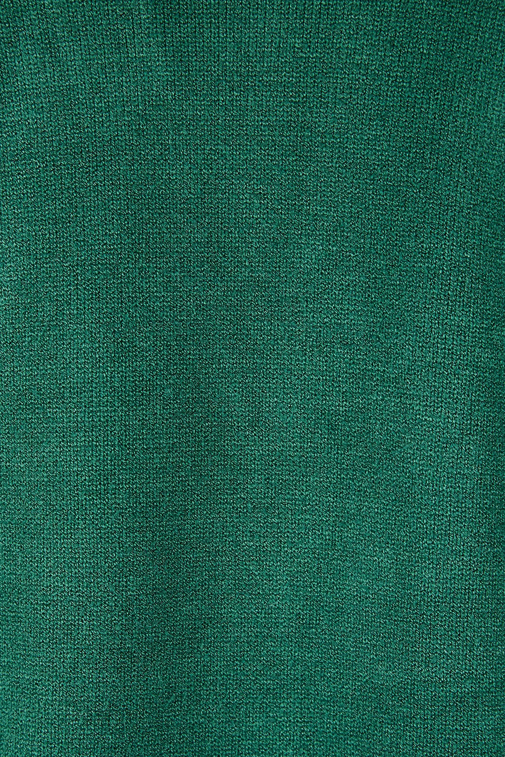 Product shot of the Long Sleeve Open Cardi in colour Forest (Green), detail
