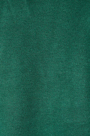 Product shot of the Long Sleeve Open Cardi in colour Forest (Green), detail