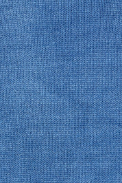 Product shot of the Long Sleeve Wool Blend Cardigan in colour Denim (Blue), detail