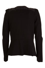 Product shot of the Persuit Jacket in colour Diesel (Black), from the back