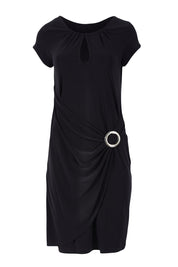 Preloved Front Detail Dress - Black