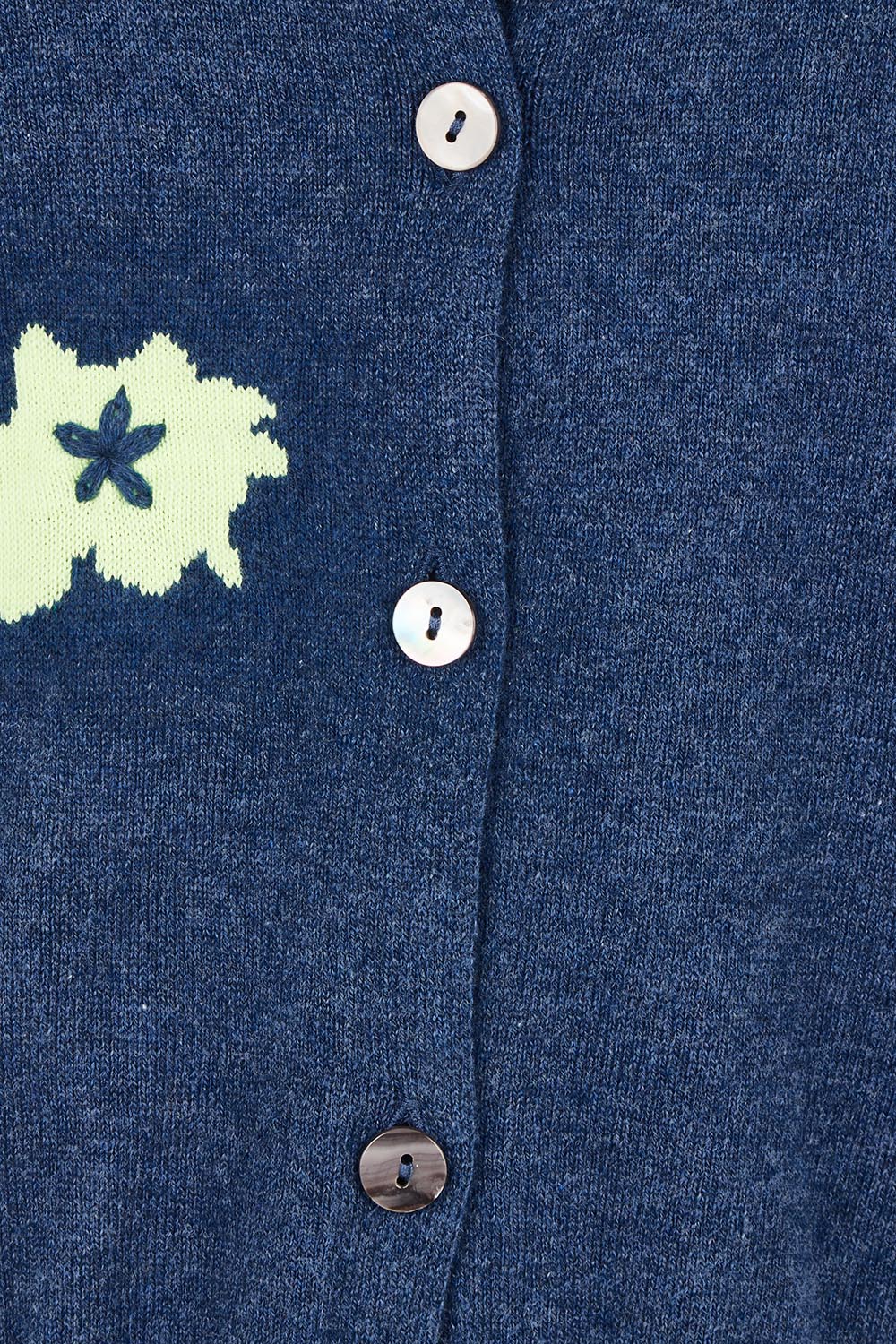 Petal Play Cotton Cashmere Cardi – Denim