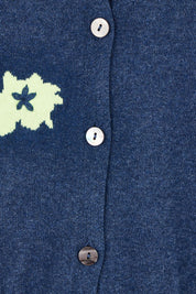 Petal Play Cotton Cashmere Cardi – Denim
