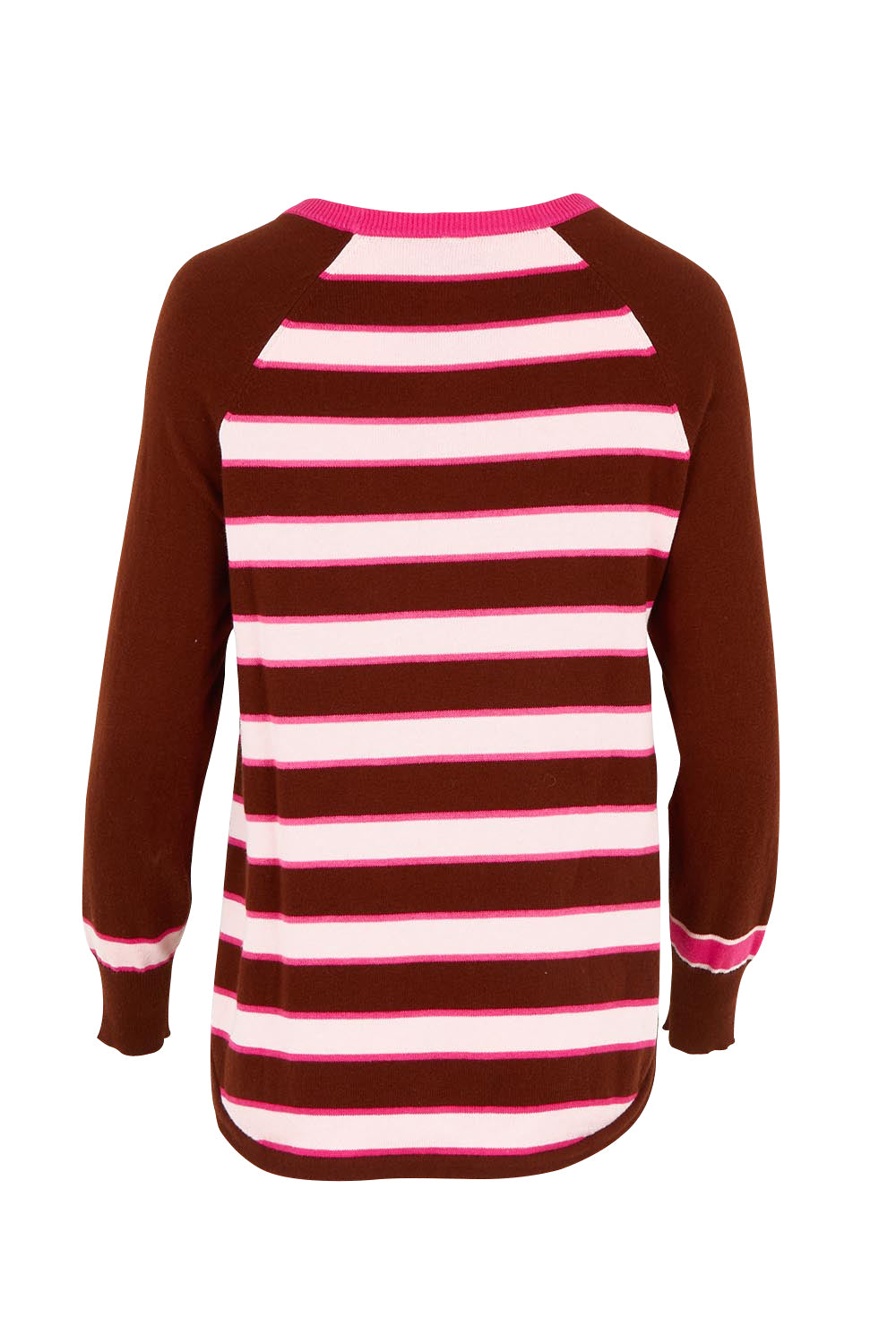 Daisy Chain Cotton Cashmere Crew Knit – Chocolate