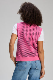 Textured Cotton Cashmere Tank Vest – Cosmos