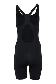 Product shot of the Cottesloe Legsuit One Piece in colour Black (Black), from the back