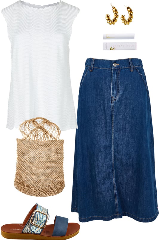 Outfit - Simply A Sweet Denim Sunday