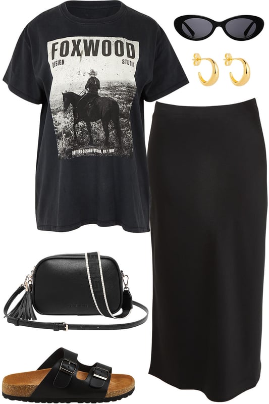Outfit - Days In Black Satin