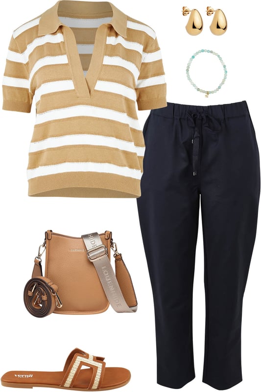 Outfit - Honey And Navy