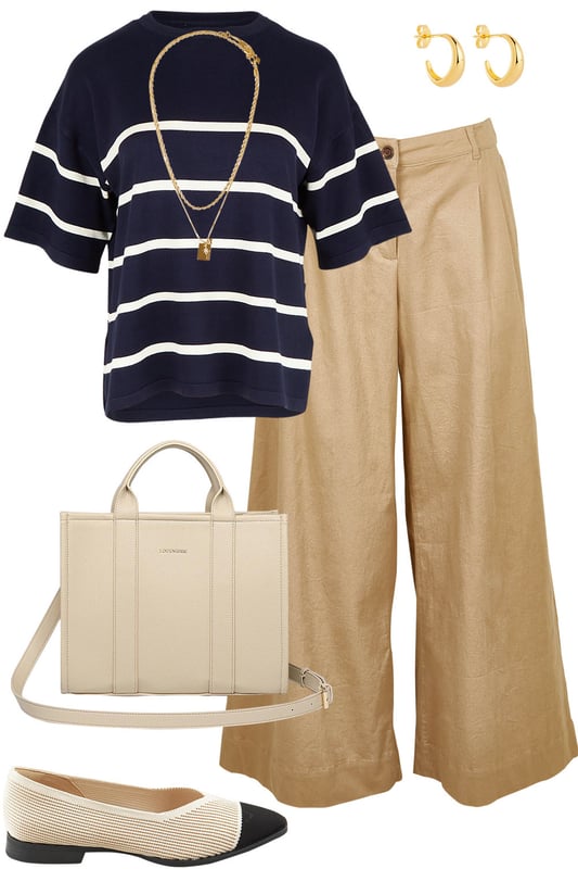 Outfit - Navy & Sand Harmony