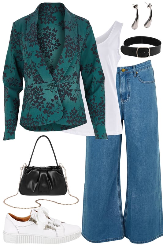 Outfit - Denim In Bloom