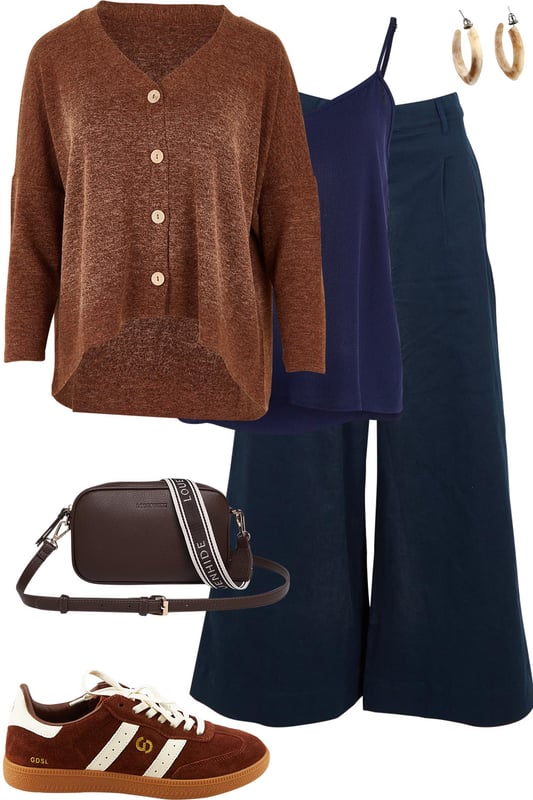 Outfit - Hot Chocolate And Navy Combo