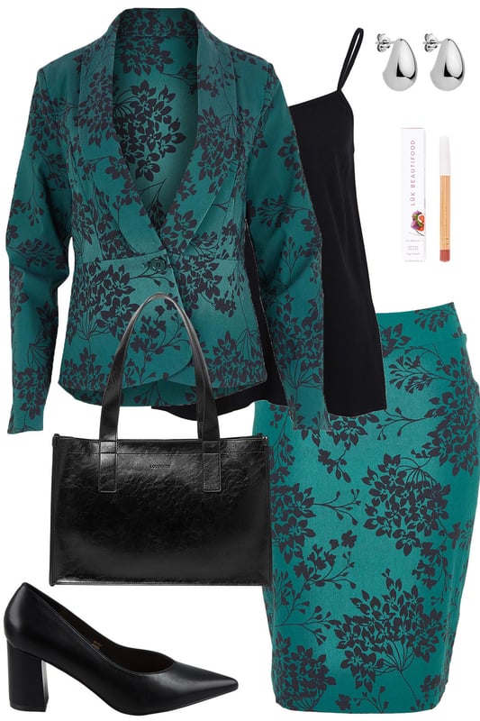 Outfit - The Teal Bloom Set