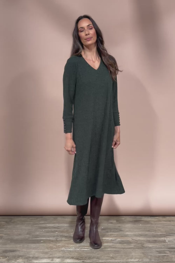The Easy Wear Knit Dress - Khaki