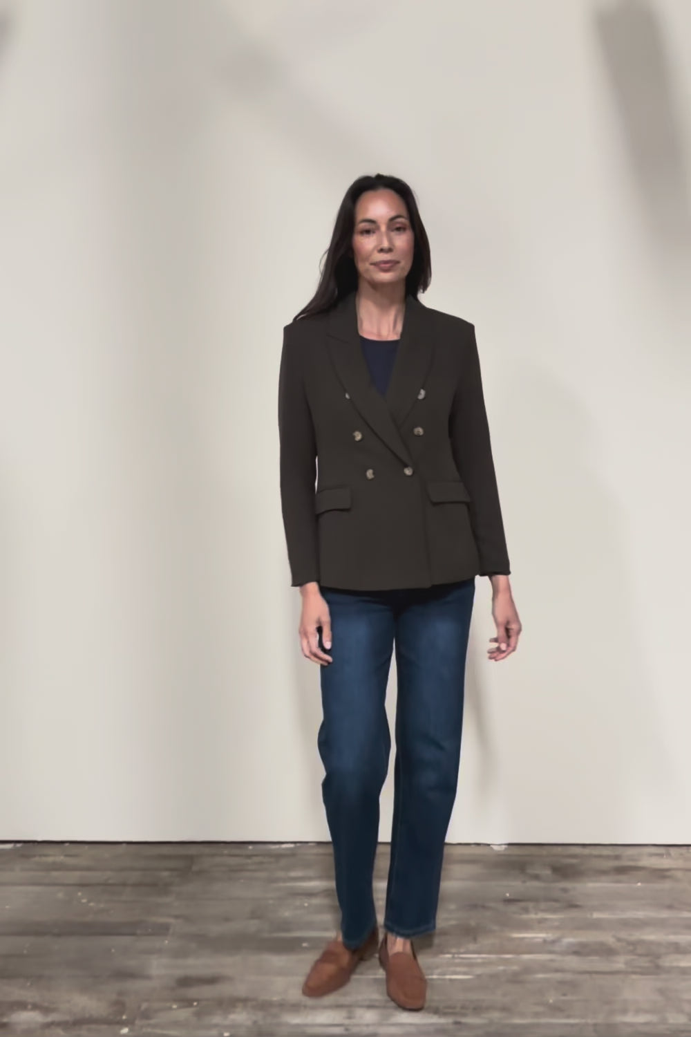 The Classic Double Breasted Blazer – Olive