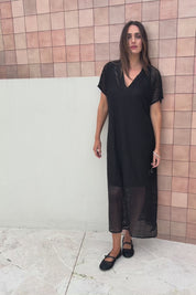 Wear Your Own Way Cotton Blend Maxi Dress – Black