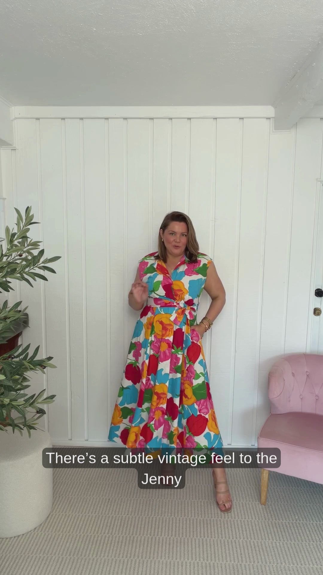 Stace McGregs Tries On The Jenny Cotton Maxi Dress