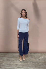 The Cross Over Pant - Navy
