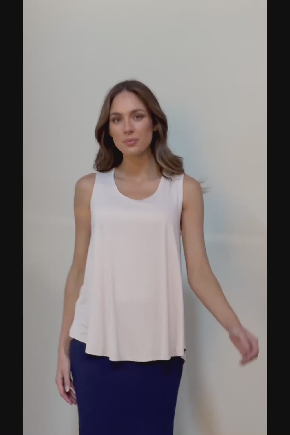 The Pack & Go Luxe Bamboo Swing Tank - Nougat