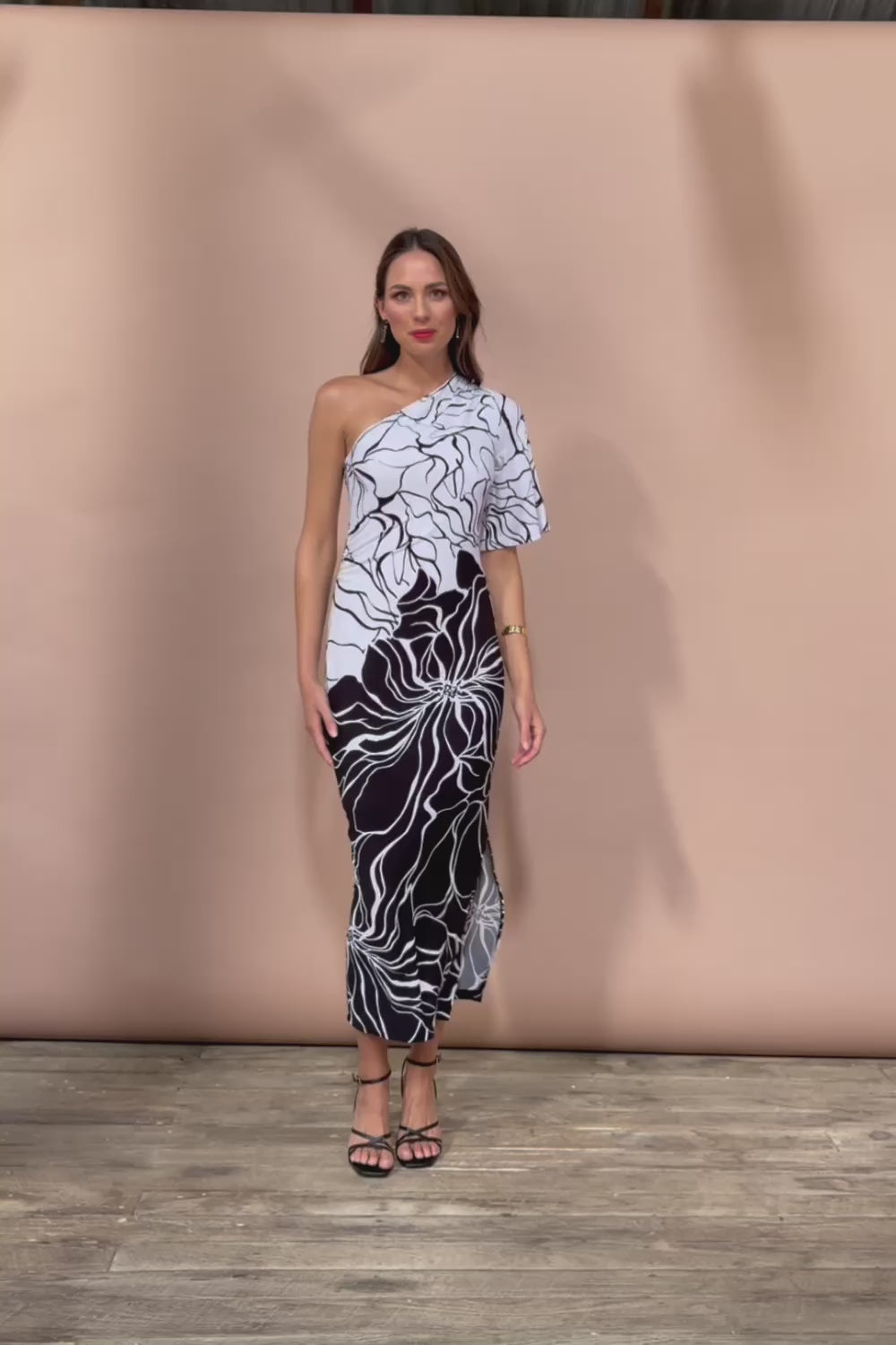 Racquel Dress - Blackwhite