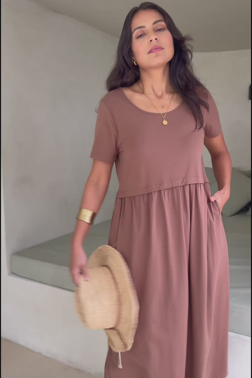 Casual Saturday Dress - Chocolate