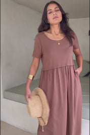Casual Saturday Dress - Chocolate