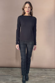The Check Ponte Pull On Pant – Check