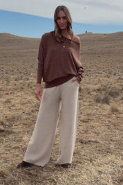 Easy Does It Knit Pants - Natural