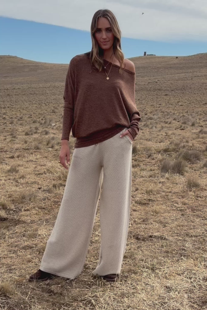 Easy Does It Knit Pants - Natural
