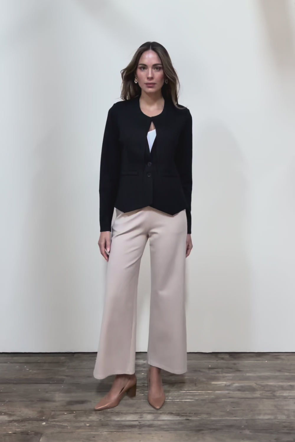 The Define Ponte Jacket - Jetblack