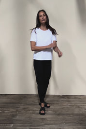 The Cotton Pull On Stretch Comfort Pant – Black