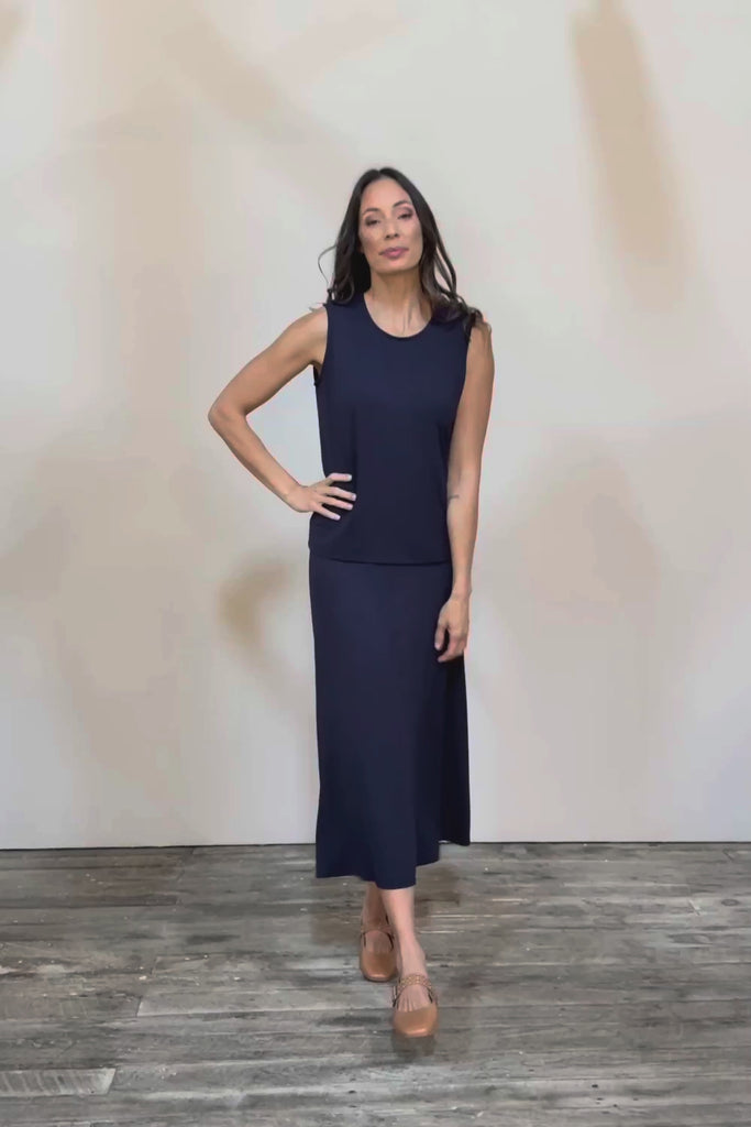 The Mix Me Match Me Bamboo Tank - Darknavy