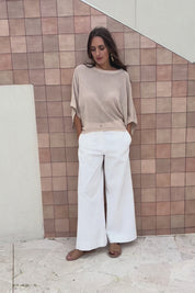 Need You In My Life Cotton Pants - White