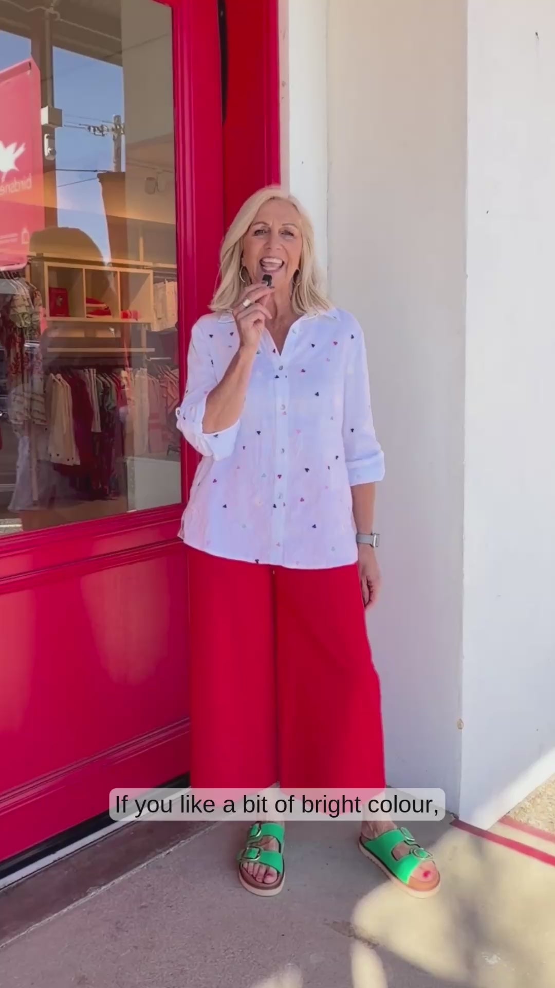 How To Style Bright Ponte Pants For Spring