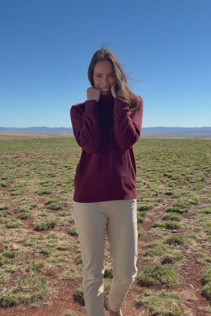 The Keepers Soft Roll Neck Jumper – Burntplum