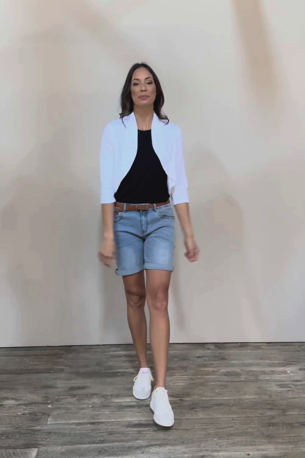 The Mix Me Match Me Bamboo Shrug - White